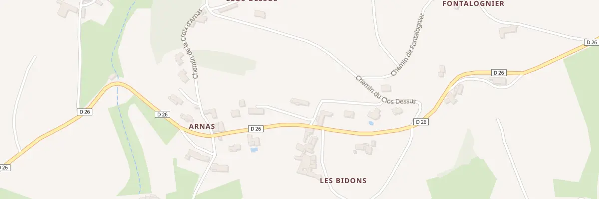 Plan du 2829 Rte de Saint-Joseph à Lantignié