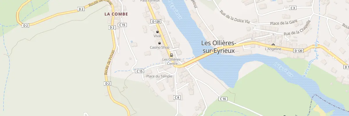 Plan du 54 Rue du Bas Pranles aux Ollières-sur-Eyrieux