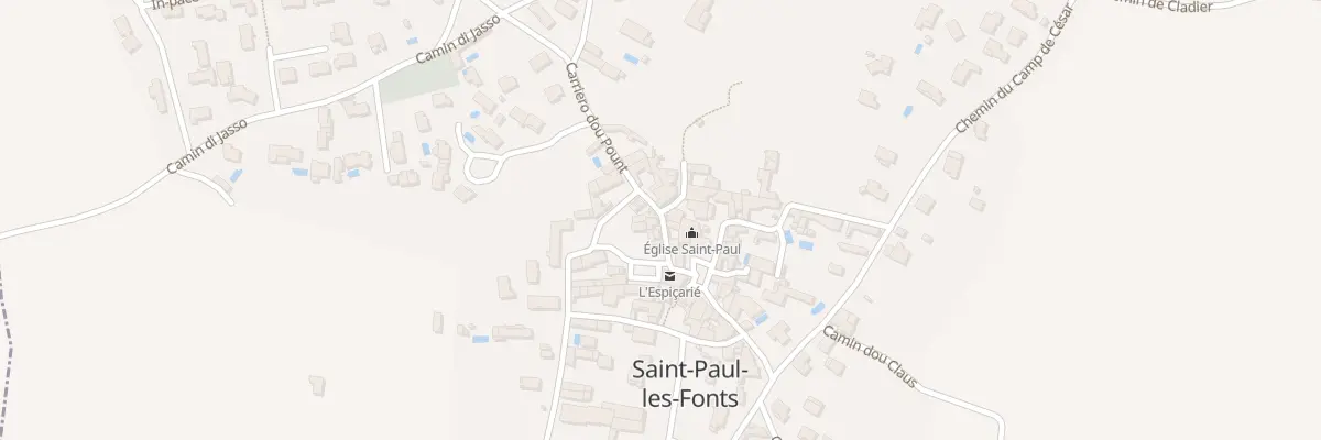 Plan du 5015 Cae dou Pous à Saint-Paul-les-Fonts