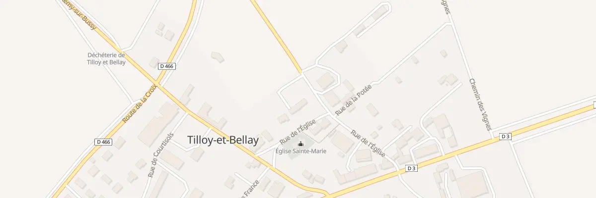 Plan du 10 Rue de l’Eglise à Tilloy-et-Bellay