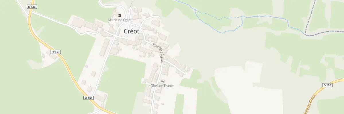 Plan du 3 Rue Franche à Créot
