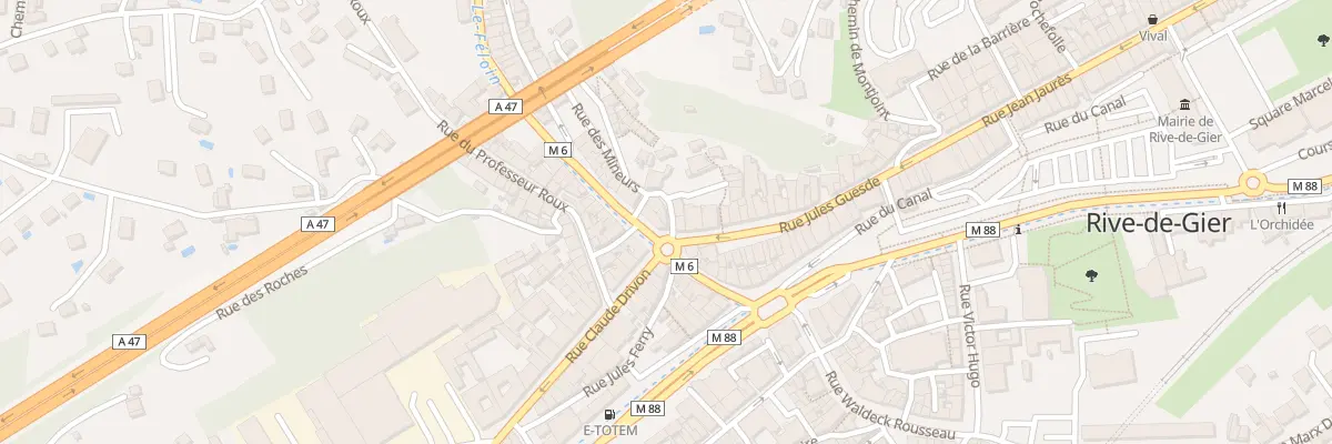 Plan du 2 Rue de la République à Rive-de-Gier
