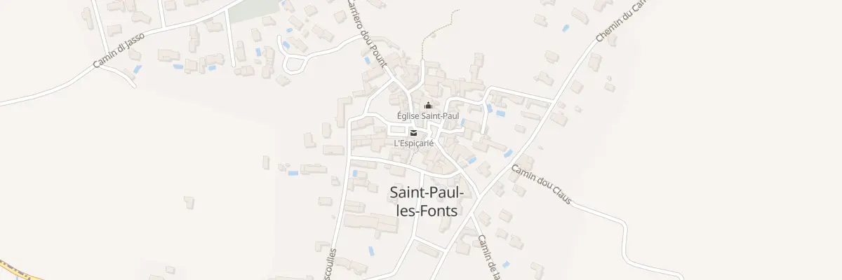 Plan du 2 Pla de la Gleiso à Saint-Paul-les-Fonts