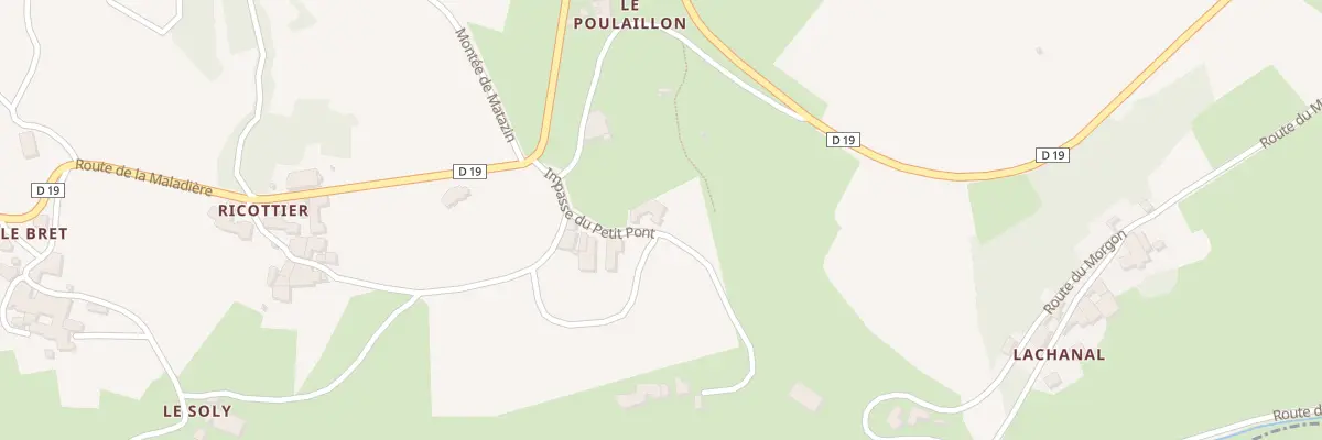 Plan du 89 Imp du Petit Pont à Cogny