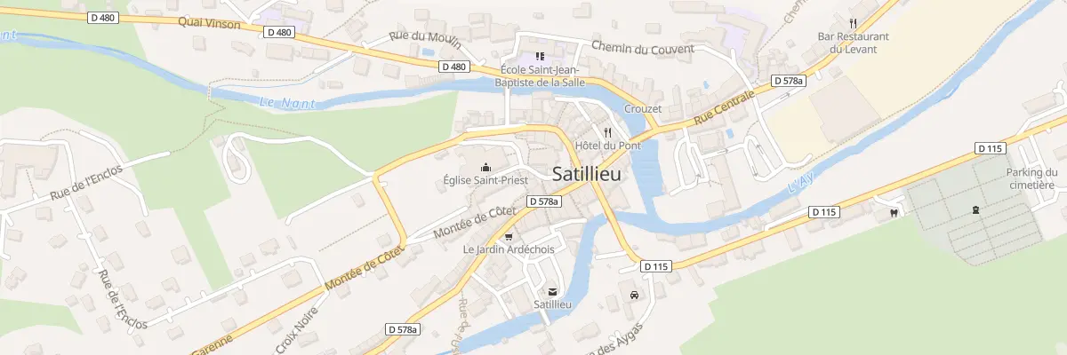 Plan du 12 Rue de la Tour à Satillieu