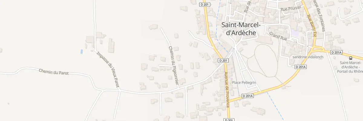 Plan du 5370 Le Roure à Saint-Marcel-d’Ardèche