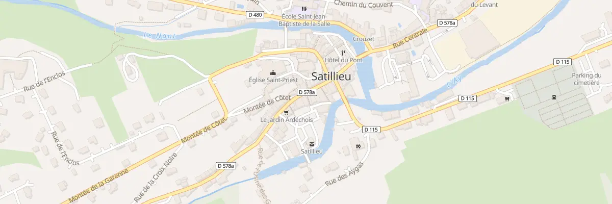 Plan du 10 Rue Centrale à Satillieu