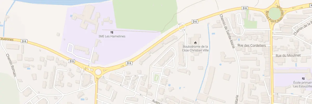 Plan du 220 Av Mal de Lattre de Tassigny à Bagnols-sur-Cèze