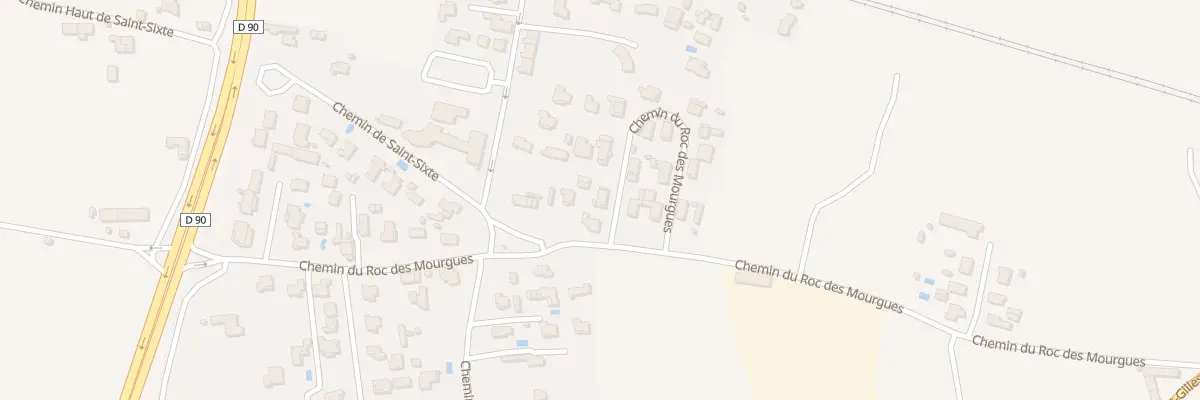 Plan du 484N Che Roc des Mourgues à Beaucaire