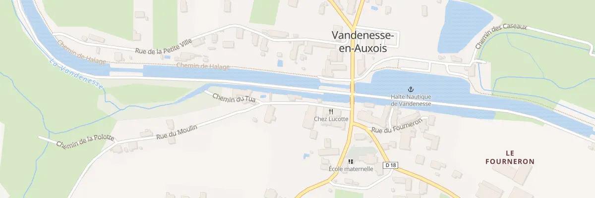 Plan du 2 Rue du Moulin à Vandenesse-en-Auxois