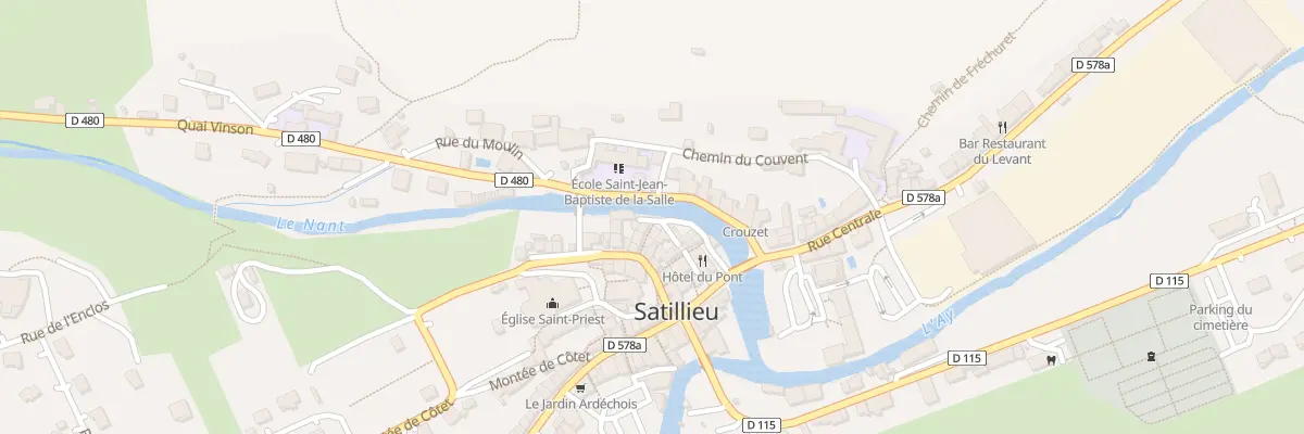 Plan du 5182 Quai du Nant à Satillieu