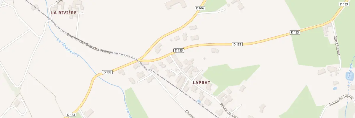 Plan du 25 Rte de la Prat à Saint-Étienne-la-Varenne