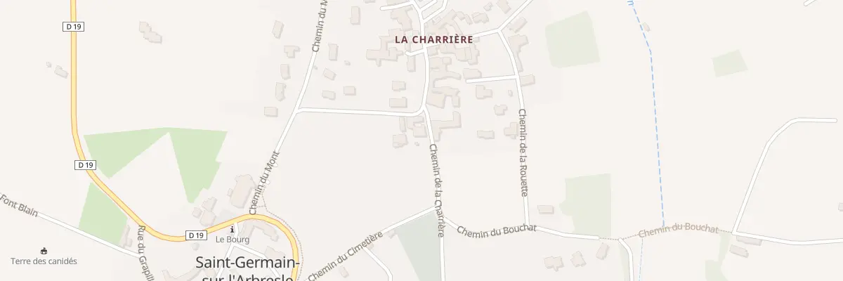 Plan du 277 Che de la Charriere à Saint-Germain-Nuelles