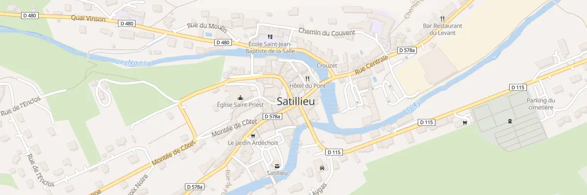 Plan du 8 Rue de l’Eglise à Satillieu
