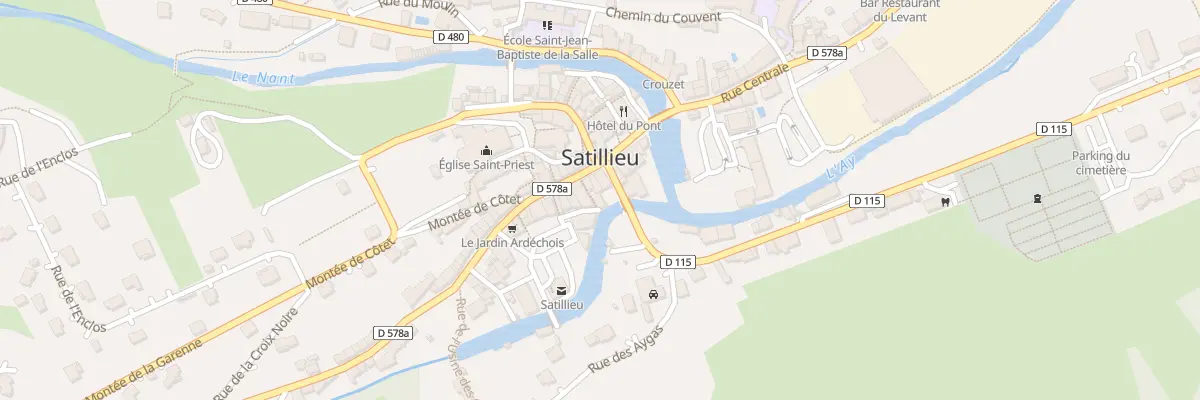 Plan du 20 Rue Jean Moulin à Satillieu