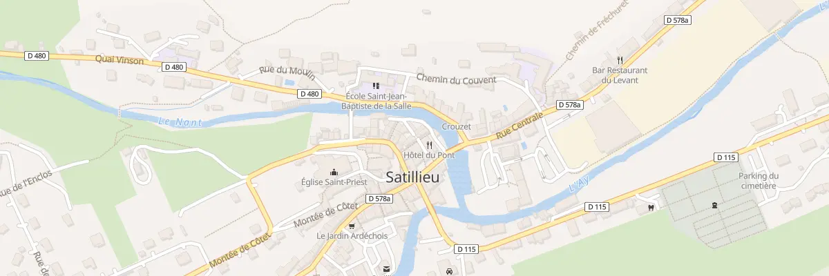 Plan du 25 Rue du Garde à Satillieu