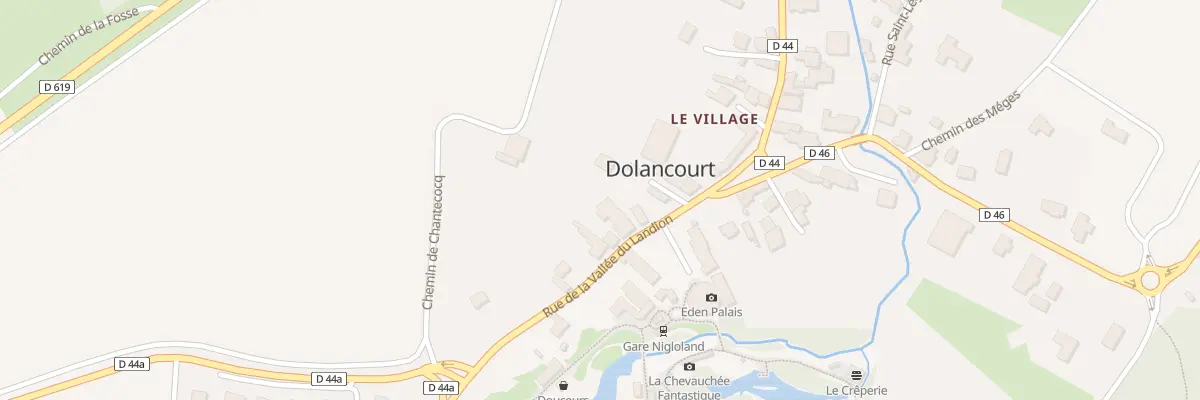Plan du 28 Rue de la Vallee du Landion à Dolancourt