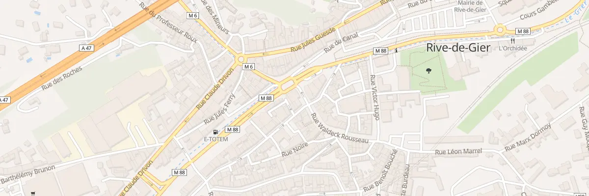 Plan du 5 Rue de la Paix à Rive-de-Gier