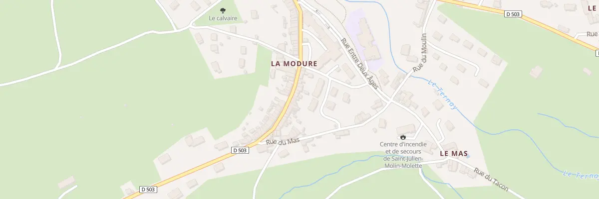 Plan du 29 Rue de la Modure à Saint-Julien-Molin-Molette