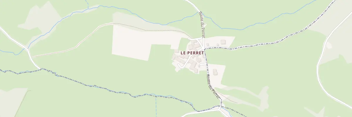 Plan du 5261 Le Perret à Tramayes