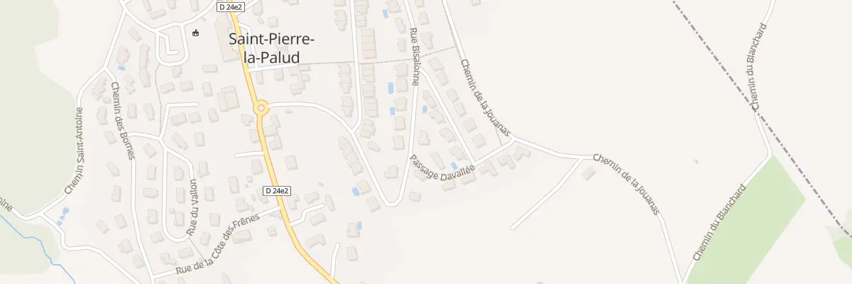 Plan du 2 Pas Davallée à Saint-Pierre-la-Palud