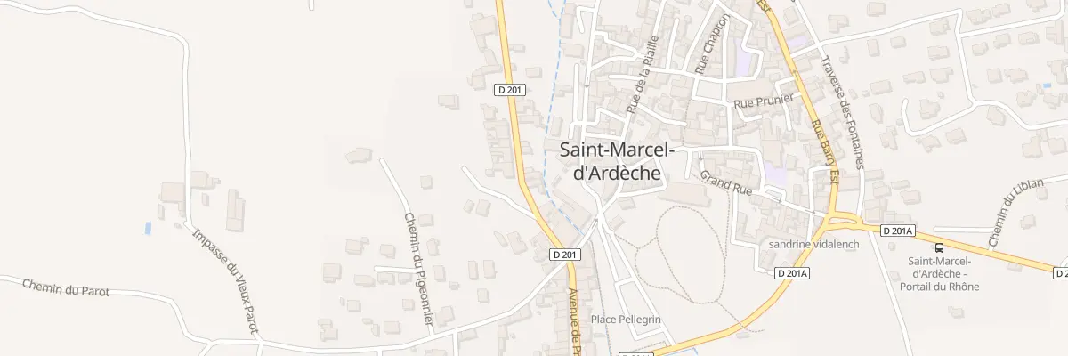 Plan du 90 Rte du Roure à Saint-Marcel-d’Ardèche