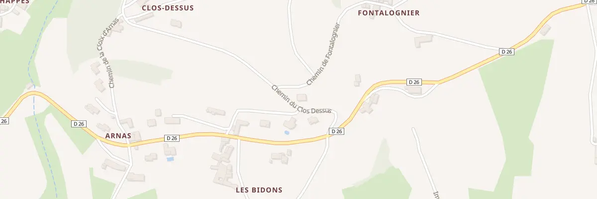 Plan du 140 Che du Clos Dessus à Lantignié