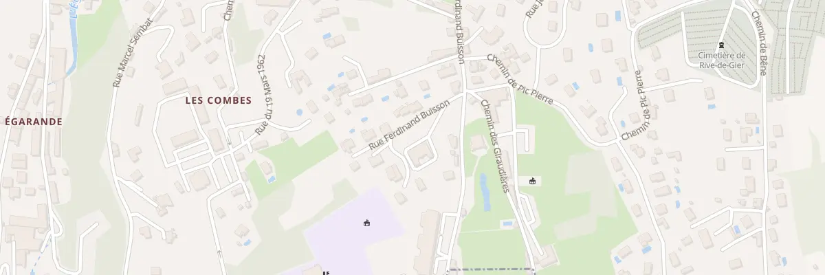 Plan du 9009 Rue Ferdinand Buisson à Rive-de-Gier