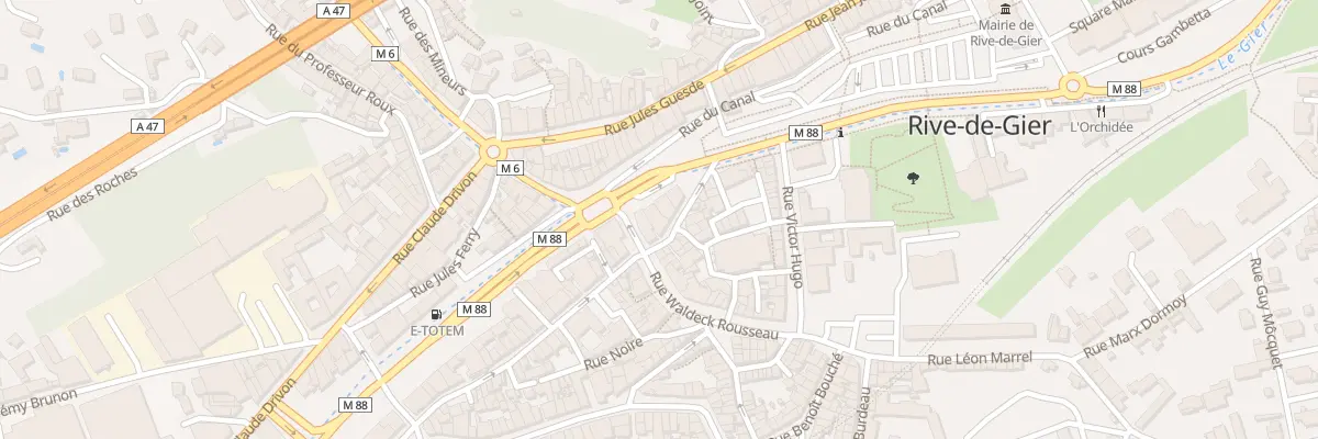 Plan du 6 Rue Guillaume Roquille à Rive-de-Gier
