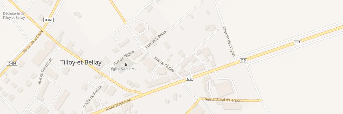 Plan du 6 Rue de l’Eglise à Tilloy-et-Bellay