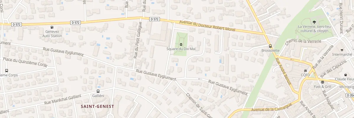 Plan du 3 Rue André Campra à Arles