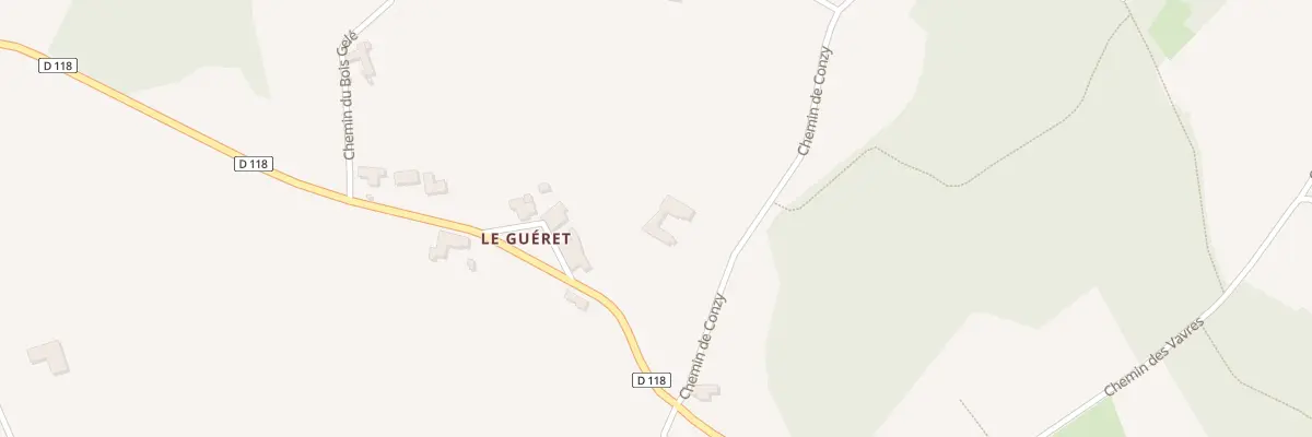 Plan du 5180 Le Gueret à Saint-Germain-Nuelles