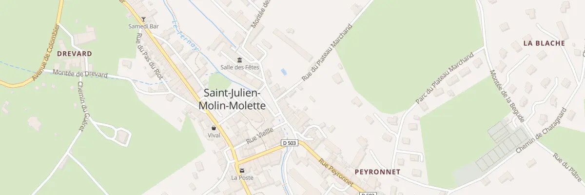 Plan du 2 Rue du Plateau Marchand à Saint-Julien-Molin-Molette