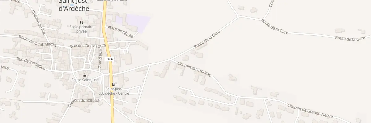 Plan du 35 Che du Crouzas à Saint-Just-d’Ardèche