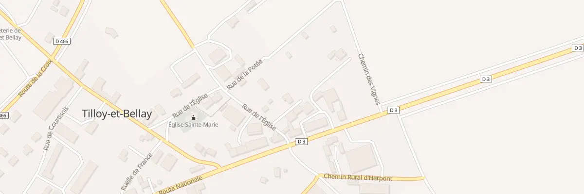 Plan du 4 Rue de l’Eglise à Tilloy-et-Bellay