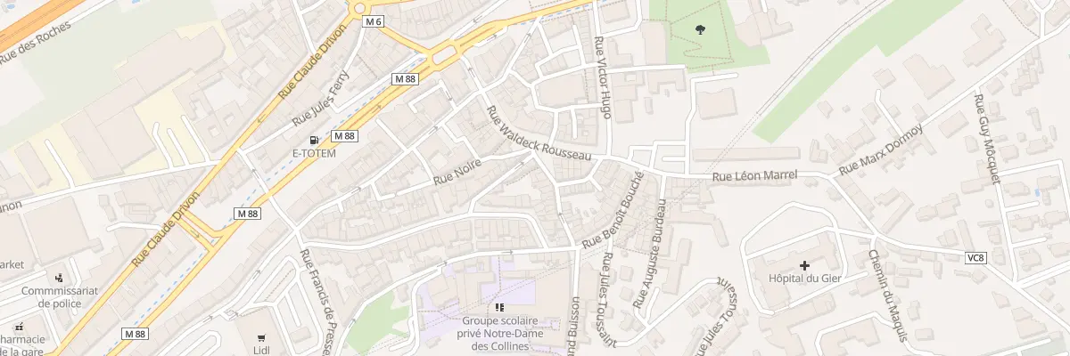 Plan du 21 Rue de l’Arzelier à Rive-de-Gier