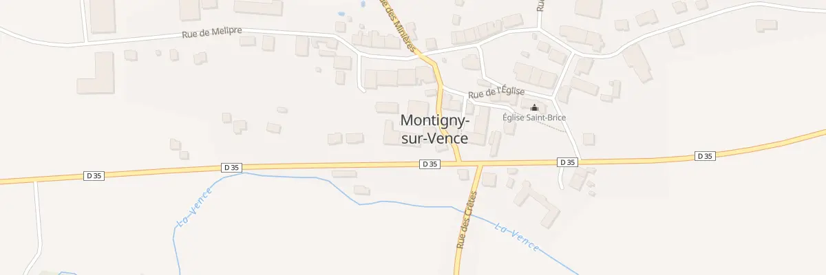 Plan du 14 Rue du Moulin a Couleur à Montigny-sur-Vence