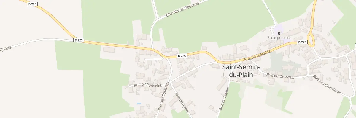 Plan du 1 Pl des Platanes à Saint-Sernin-du-Plain