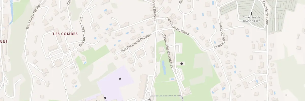 Plan du 24 Rue Ferdinand Buisson à Rive-de-Gier