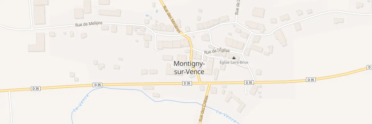 Plan du 9 Rue des Minieres à Montigny-sur-Vence