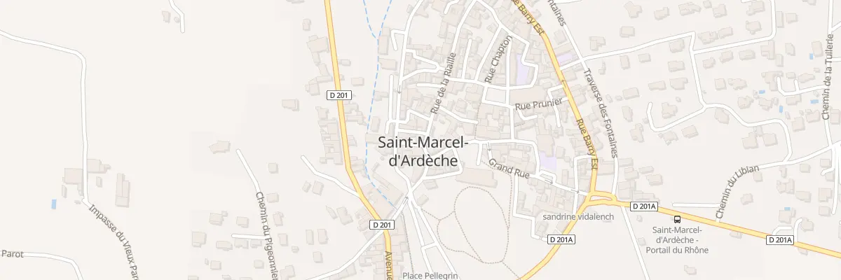 Plan du 25 Rue de la Riaille à Saint-Marcel-d’Ardèche