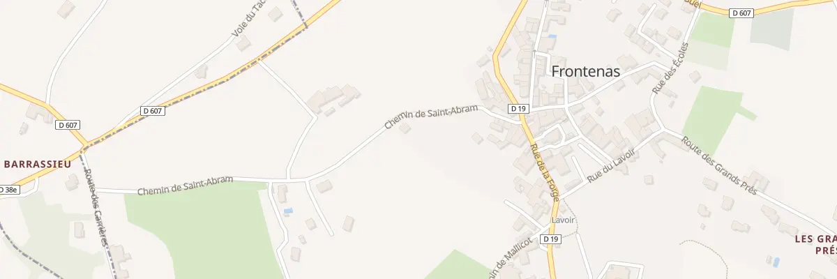 Plan du 57 Che de Saint Abram à Frontenas