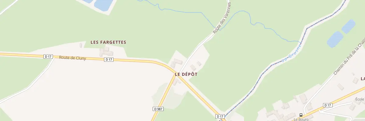 Plan du 911 Rte de Cluny à Mazille