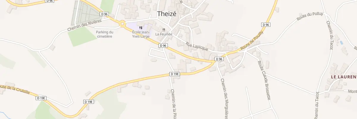 Plan du 170 Rte de Pouilly à Theizé