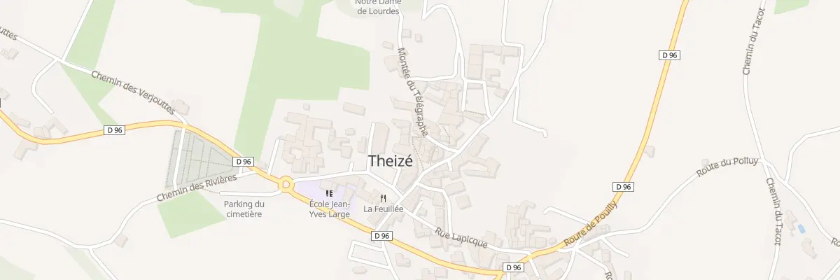 Plan du 35 Mte du Télégraphe à Theizé
