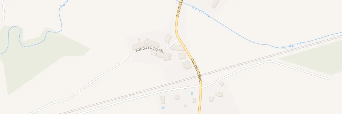 Plan du 7 Rue du Faubourg à Montigny-sur-Vence