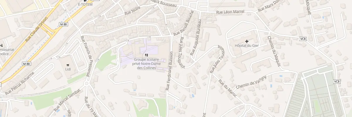 Plan du 5 Rue Ferdinand Buisson à Rive-de-Gier