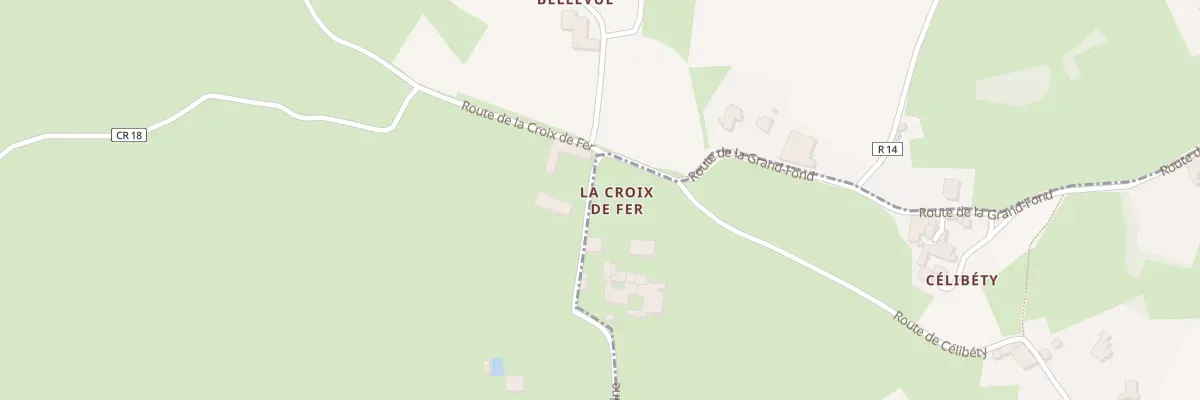 Plan du 87 Rte de Voleine à Rivolet