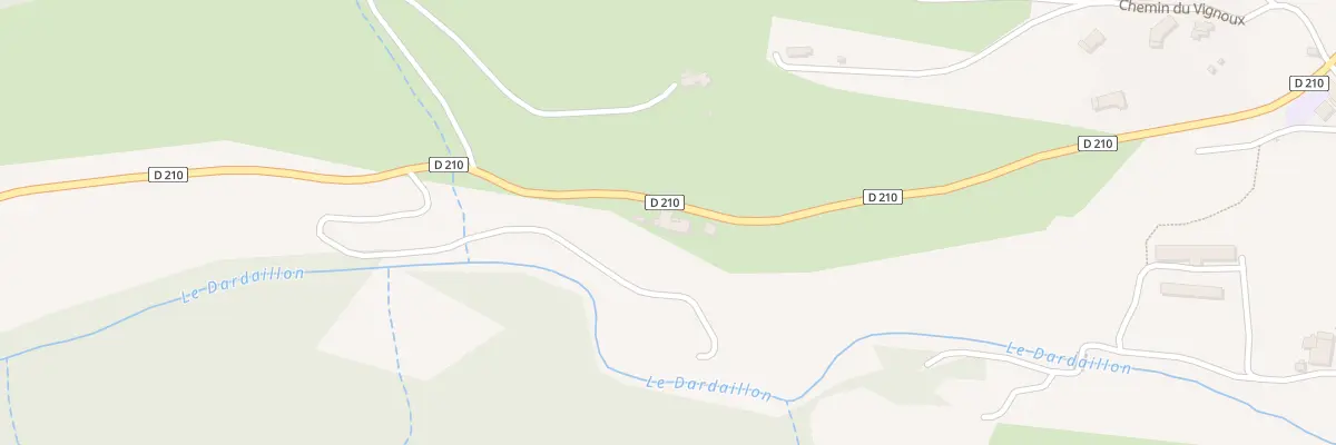 Plan du 1295 Rte de Valvigneres à Saint-Thomé