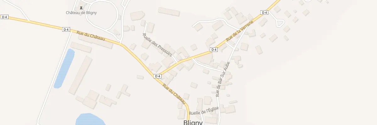 Plan du 74 Rue de la Verrerie à Bligny